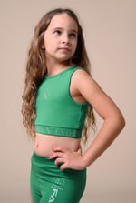 Girls Printed Sporty Vest and Leggings Set