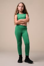 Girls Printed Sporty Vest and Leggings Set