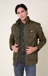 Mens Dark Olive Utility Jacket