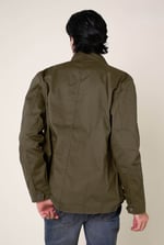 Mens Dark Olive Utility Jacket