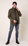 Mens Dark Olive Utility Jacket