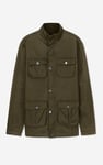 Mens Dark Olive Utility Jacket