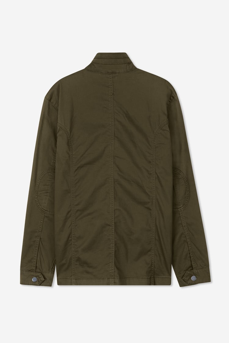 Mens Dark Olive Utility Jacket