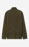 Mens Dark Olive Utility Jacket