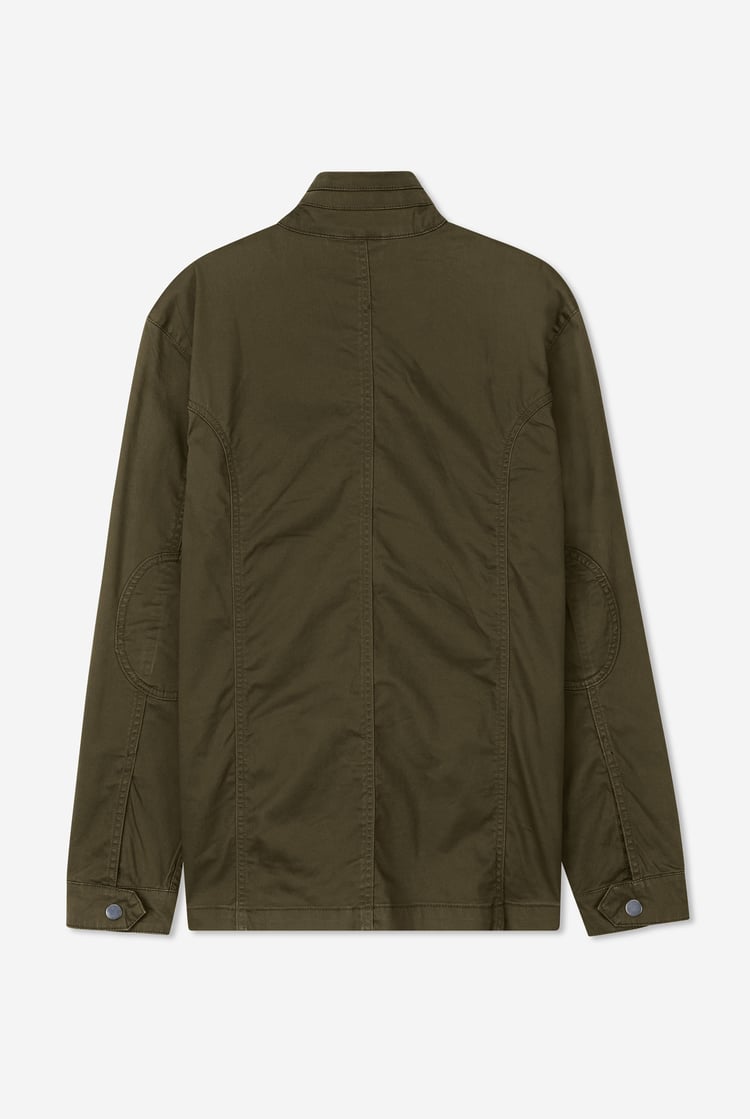 Mens Dark Olive Utility Jacket