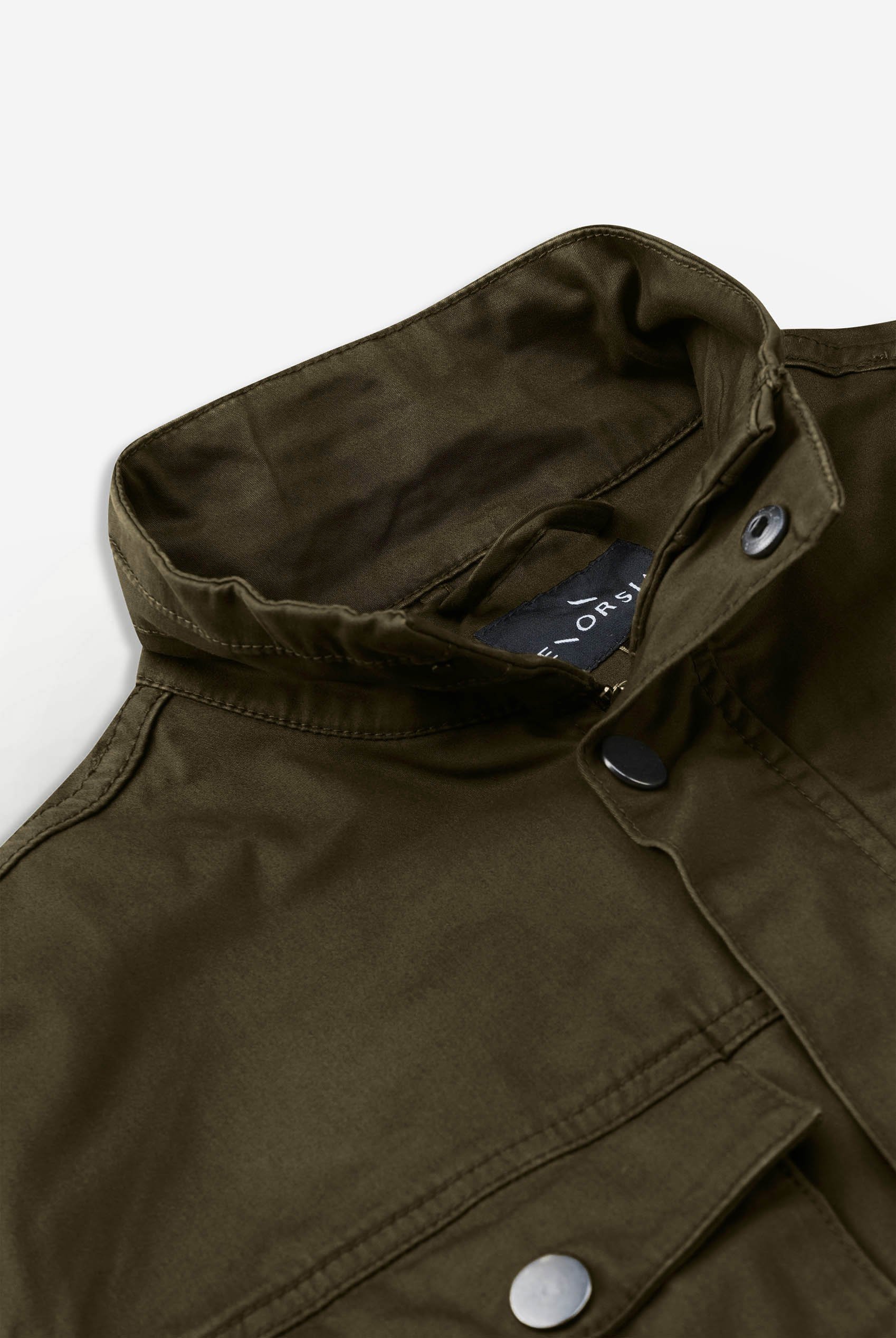 Mens Dark Olive Utility Jacket