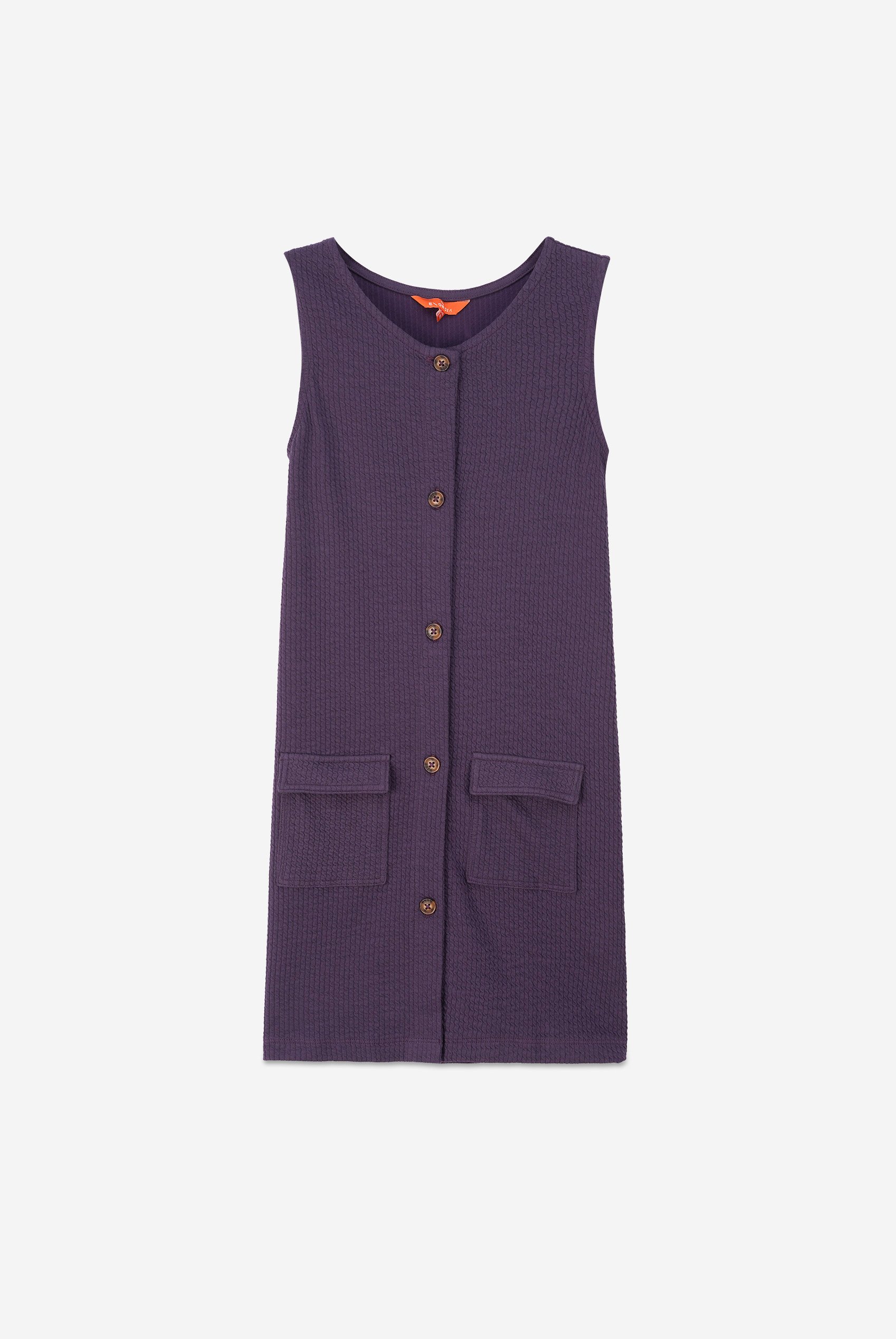 Girls Sleeveless Button Front Dress (2yrs-9yrs)