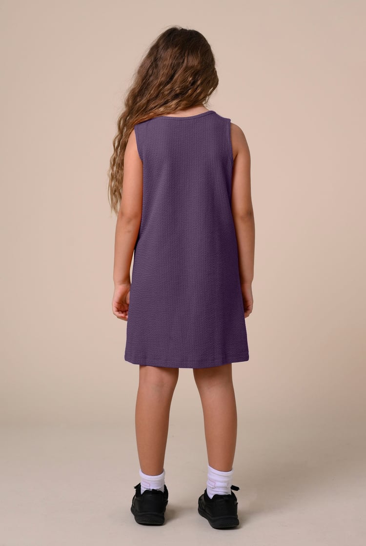 Girls Sleeveless Button Front Dress (2yrs-9yrs)