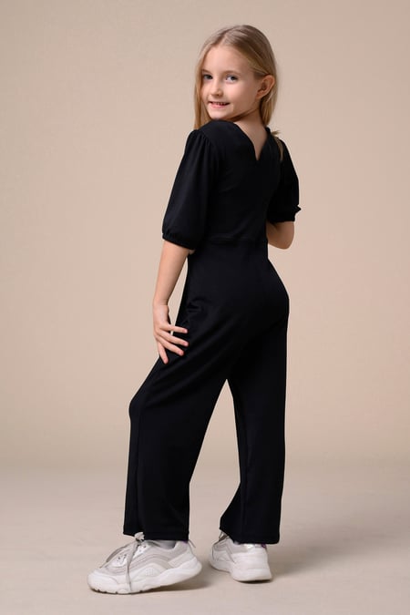 Black Jumpsuits With Side Key Hole Details