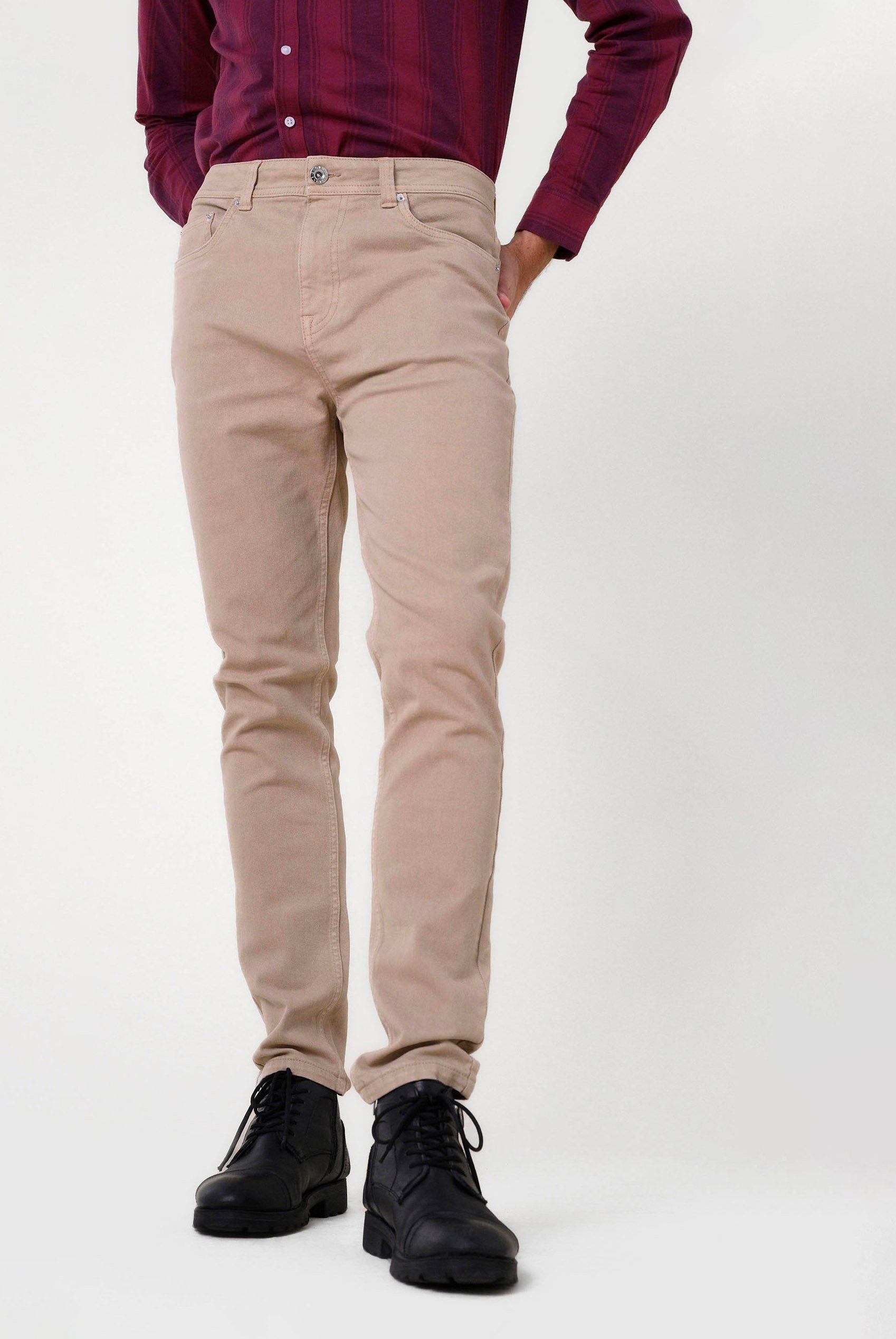 Mens Slim Fit Coloured Denim