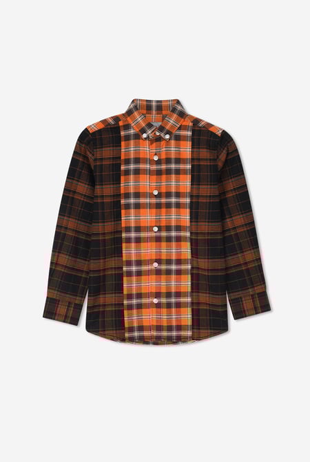 Red Enorsia Vertical Splice Shirt