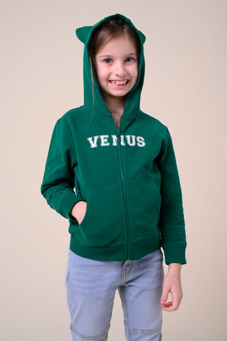 Girls Cream VENUS Hoodie (12/18mths-7yrs)