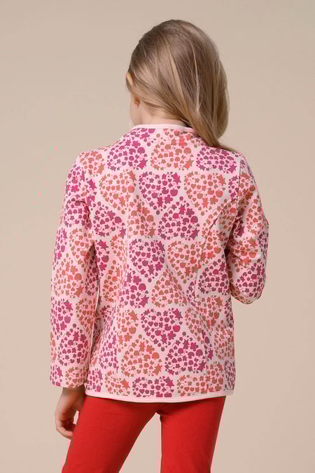 Girls Pink Printed Zip Through Jacket (12/18mths-7yrs)