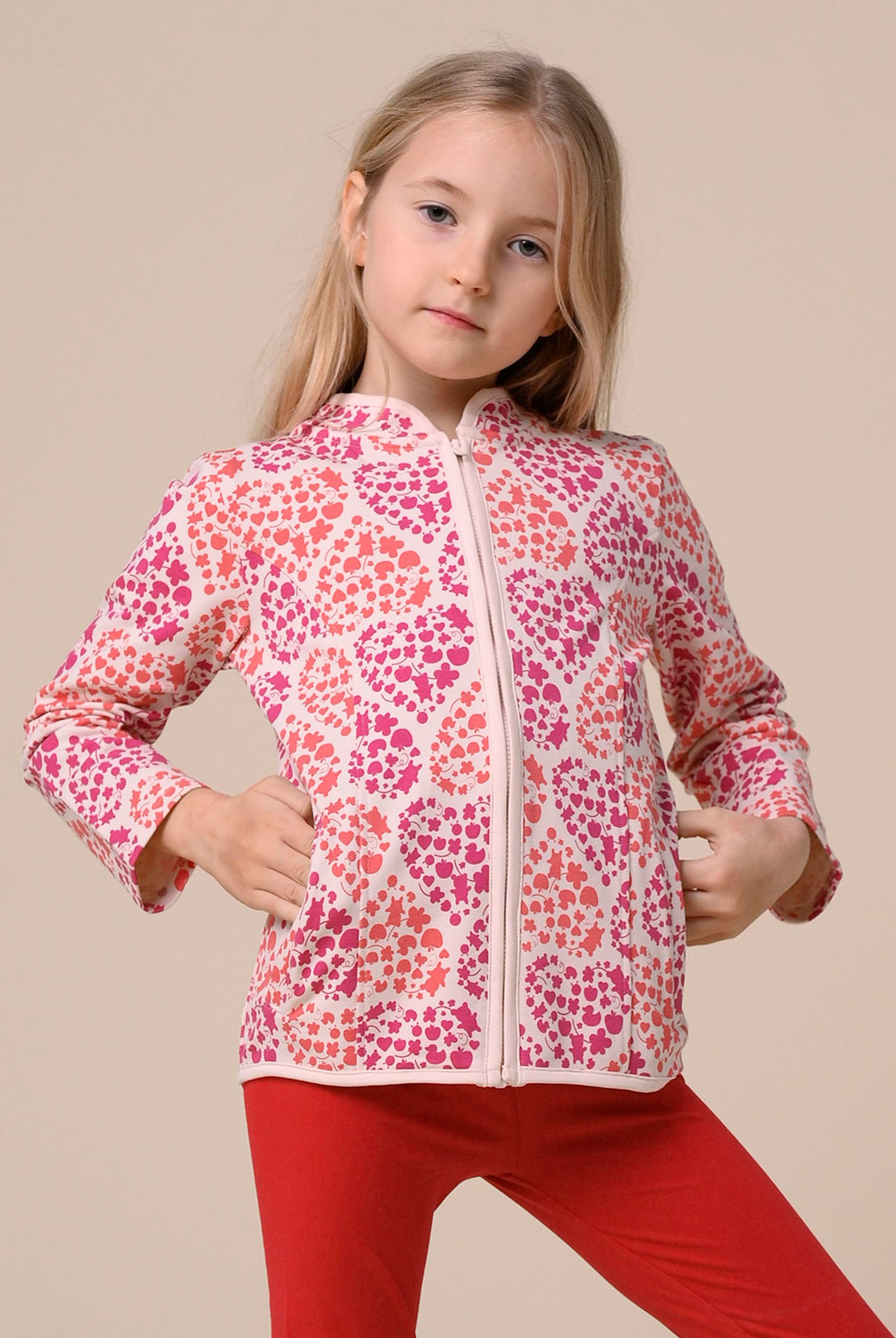 Girls Printed Zip Through Jacket (12/18mths-7yrs)