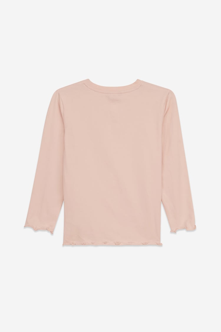 Girls Solid Top & Check Pyjama Set (2/3yrs-8/9yrs)