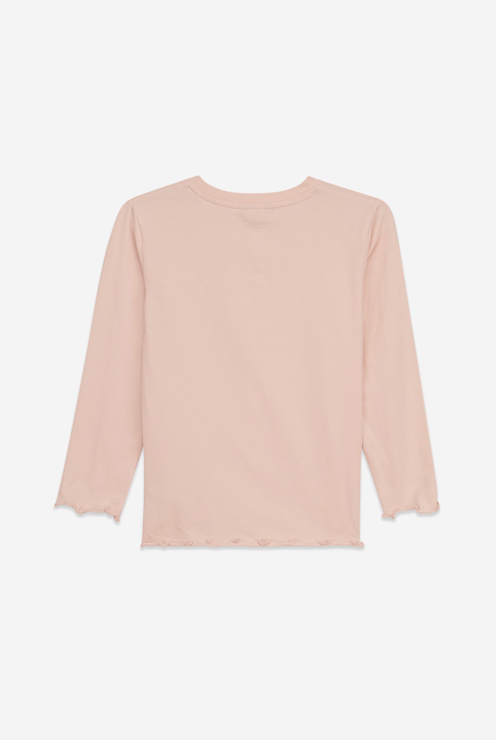 Girls Solid Top & Check Pyjama Set (2/3yrs-8/9yrs)