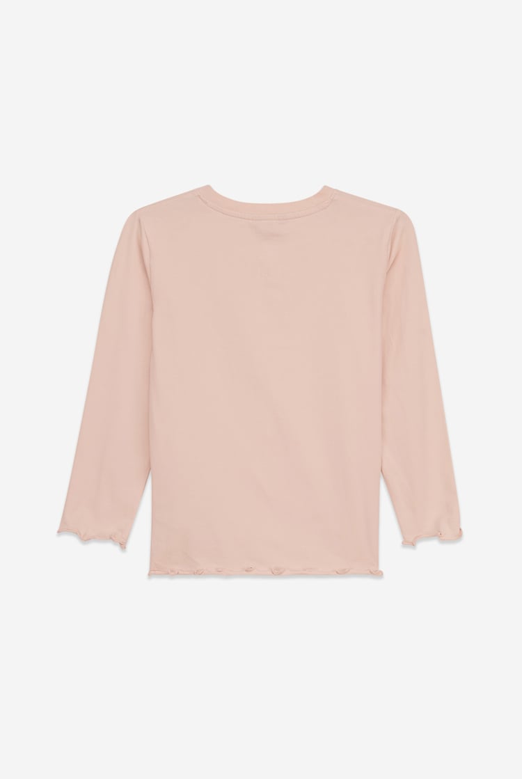 Girls Solid Top & Check Pyjama Set (2/3yrs-8/9yrs)