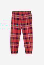 Girls Solid Top & Check Pyjama Set (2/3yrs-8/9yrs)