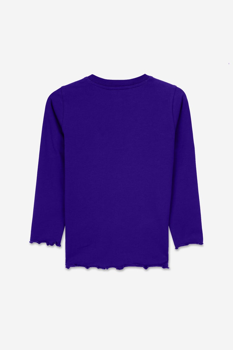 Girls Solid Top & Check Pyjama Set (2/3yrs-8/9yrs)