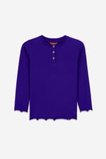 Girls Solid Top & Check Pyjama Set (2/3yrs-8/9yrs)