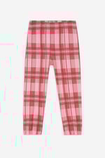 Girls Solid Top & Check Pyjama Set (2/3yrs-8/9yrs)