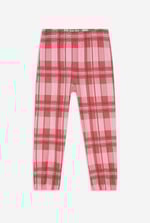 Girls Solid Top & Check Pyjama Set (2/3yrs-8/9yrs)