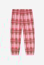 Girls Solid Top & Check Pyjama Set (2/3yrs-8/9yrs)