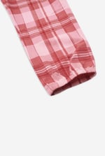 Girls Solid Top & Check Pyjama Set (2/3yrs-8/9yrs)