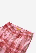 Girls Solid Top & Check Pyjama Set (2/3yrs-8/9yrs)