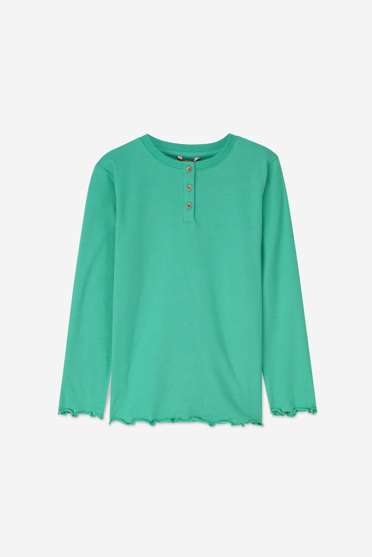 Girls Solid Top & Check Pyjama Set (2/3yrs-8/9yrs)