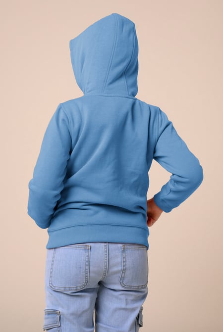 Blue Happy Easter Egg With Bow Hoodie (12/18mths-7yrs)