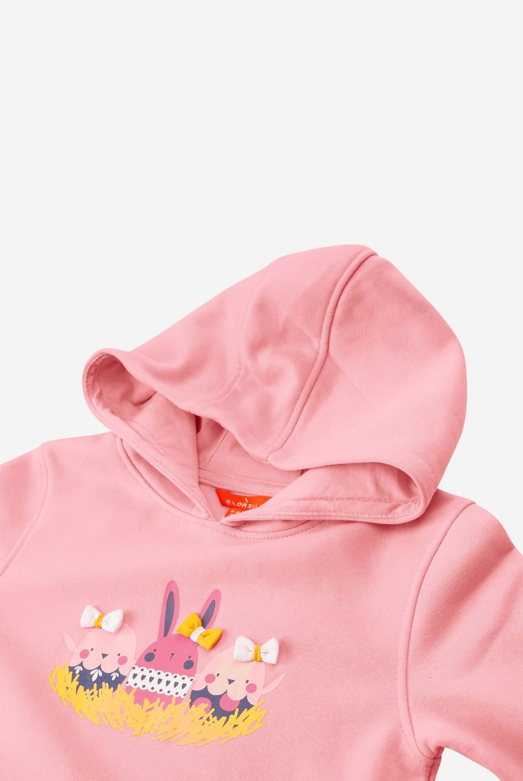 Happy Easter Egg With Bow Hoodie (12/18mths-7yrs)