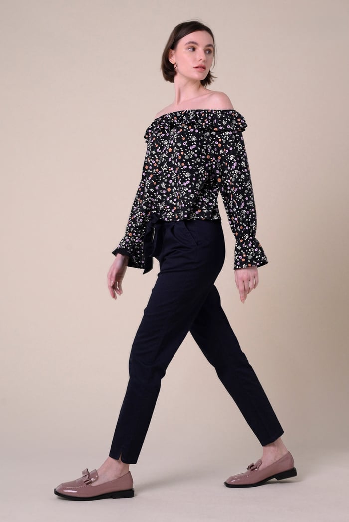 Womens Paper Bag Waist Trouser