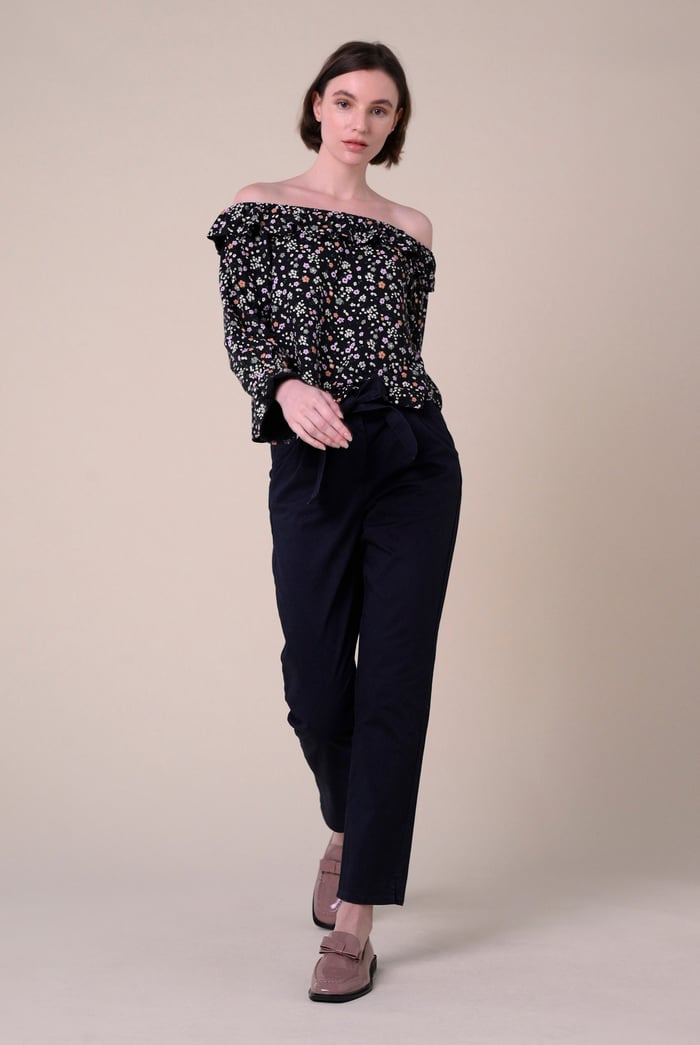 Womens Paper Bag Waist Trouser