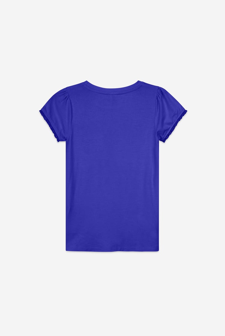 Girls Daisy Pocket Tee With Lace (2/3yrs-8/9yrs)