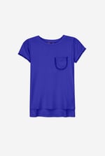 Girls Daisy Pocket Tee With Lace (2/3yrs-8/9yrs)