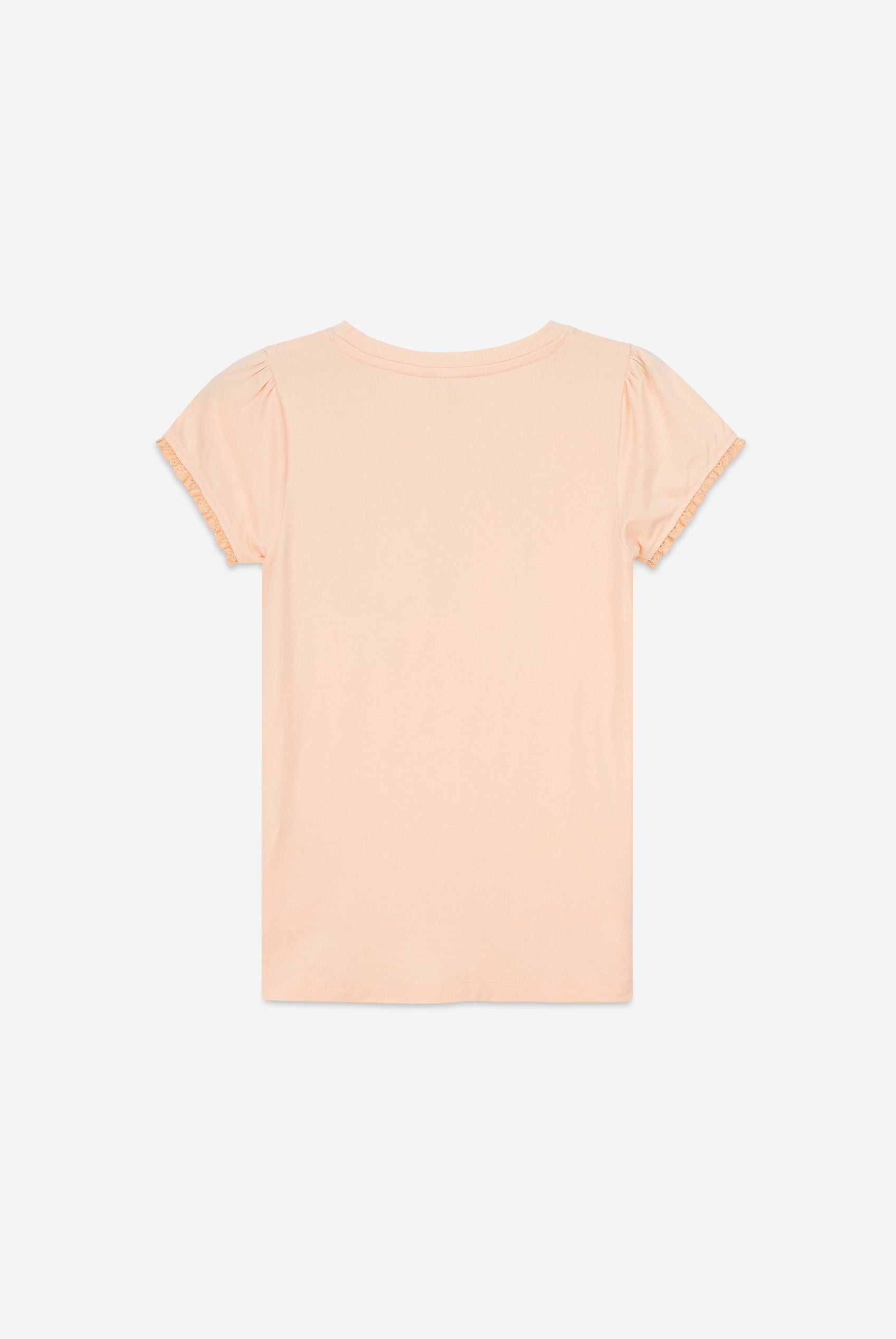 Girls Daisy Pocket Tee With Lace (2/3yrs-8/9yrs)