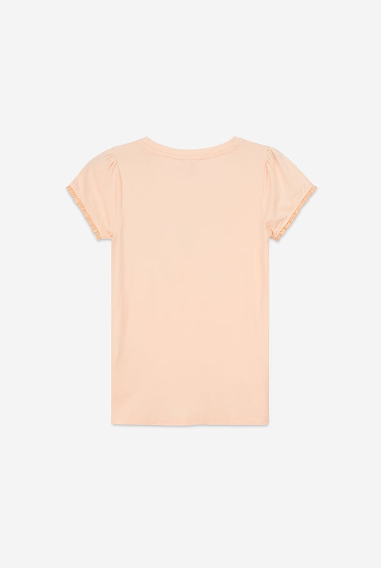 Girls Daisy Pocket Tee With Lace (2/3yrs-8/9yrs)
