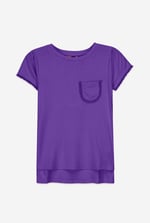 Girls Daisy Pocket Tee With Lace (2/3yrs-8/9yrs)