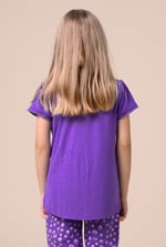 Girls Daisy Pocket Tee With Lace (2/3yrs-8/9yrs)
