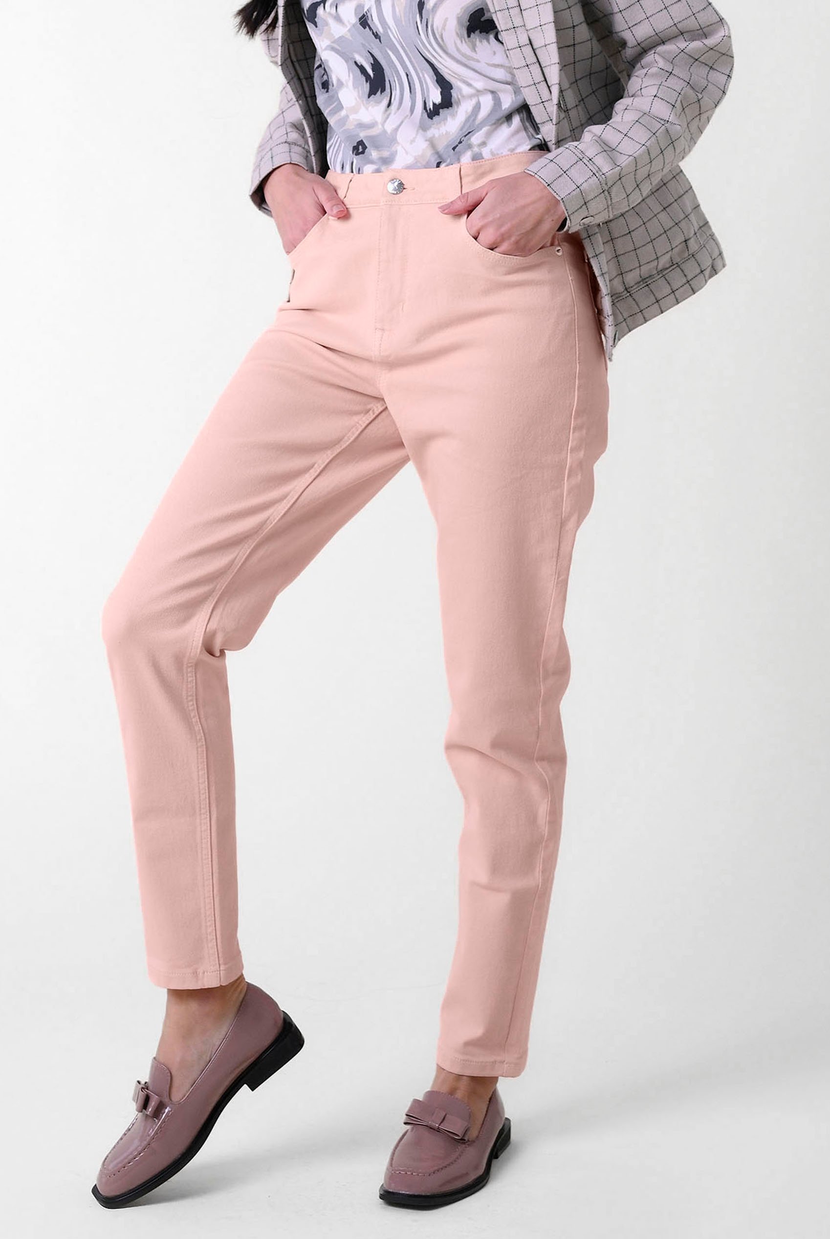 Womens Coloured Slim Fit Stretch Jeans