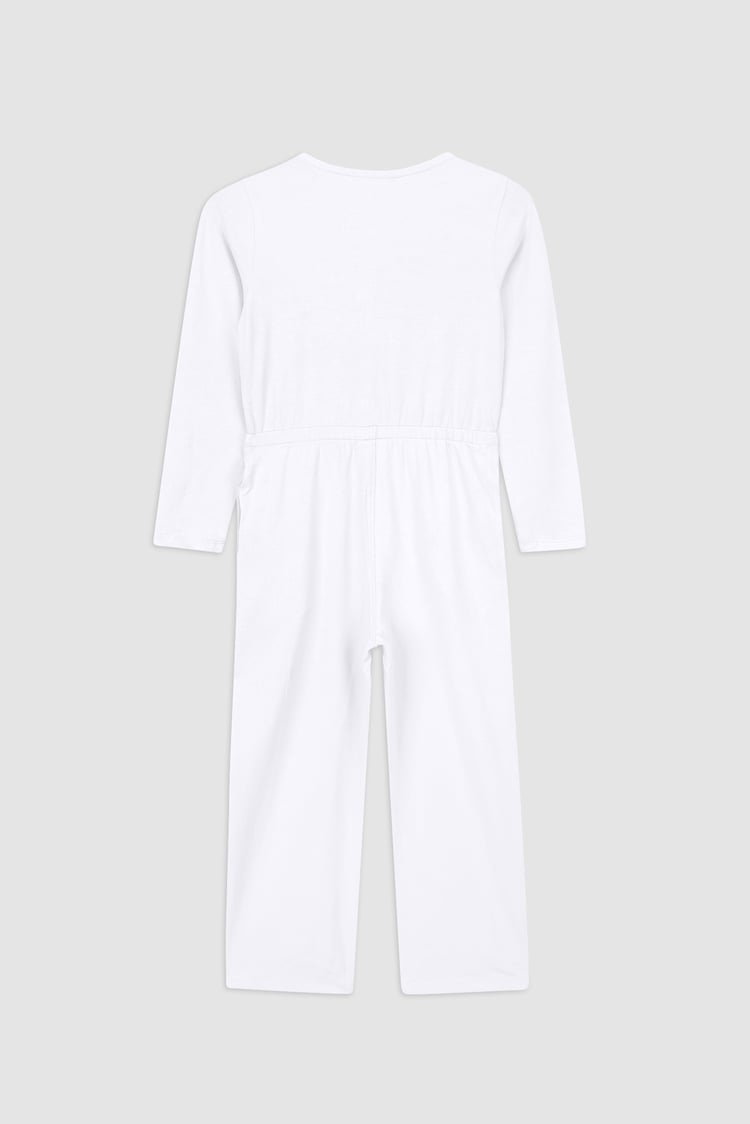 Frill Detail Button Through Jumpsuit (2yrs-9yrs)