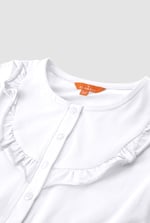 Frill Detail Button Through Jumpsuit (2yrs-9yrs)