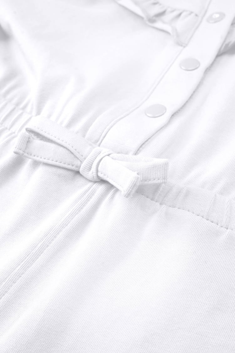 Frill Detail Button Through Jumpsuit (2yrs-9yrs)