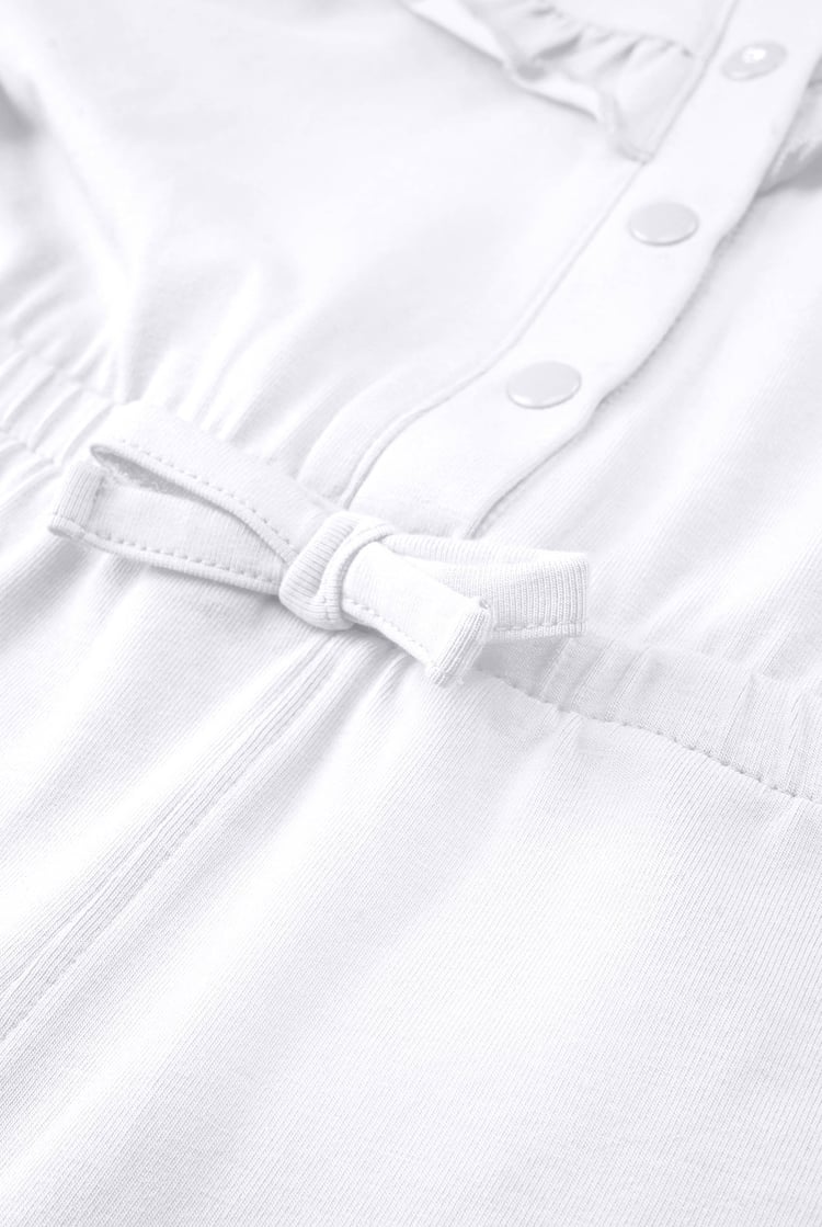Frill Detail Button Through Jumpsuit (2yrs-9yrs)