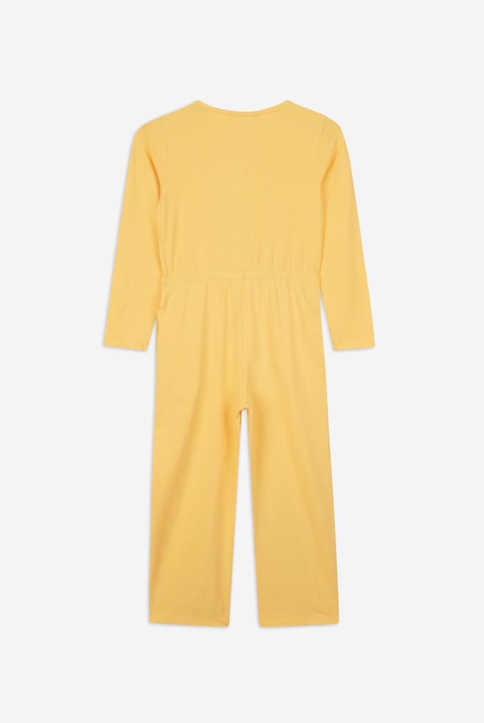 Frill Detail Button Through Jumpsuit (2yrs-9yrs)