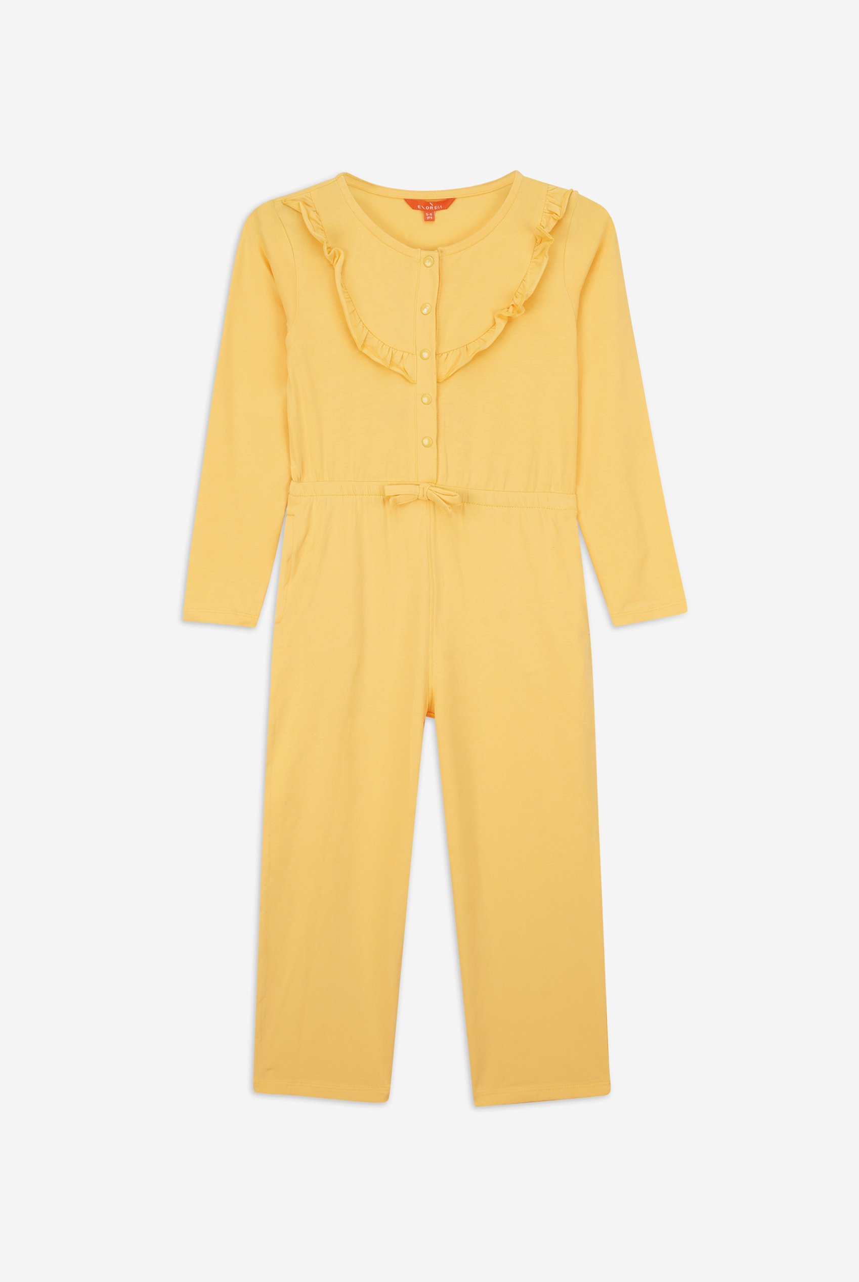 Frill Detail Button Through Jumpsuit (2yrs-9yrs)