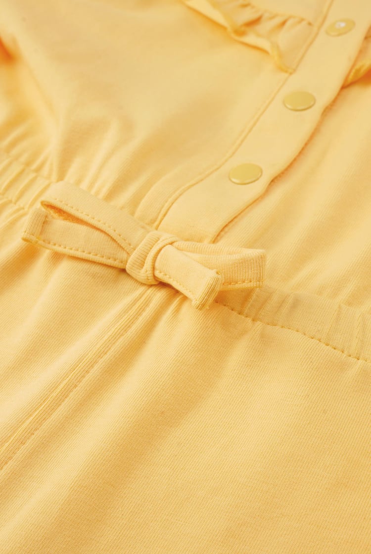 Frill Detail Button Through Jumpsuit (2yrs-9yrs)