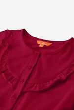 Frill Detail Button Through Jumpsuit (2yrs-9yrs)