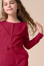 Frill Detail Button Through Jumpsuit (2yrs-9yrs)